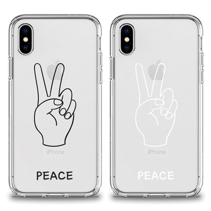 평화의 상징 피스 2 젤리 케이스 자체 제작 두두케이스 상세설명참조