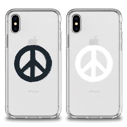 평화의 상징 피스 젤리 케이스 자체 제작 두두케이스 상세설명참조