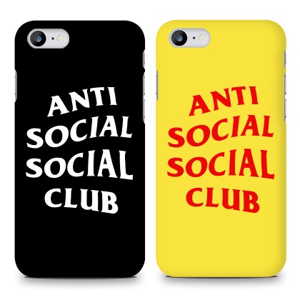 안티 소셜 클럽 유광슬림핏 아이폰12,12프로 케이스 (블랙)(옵션변경불가) 자체 제작 두두케이스 국내 